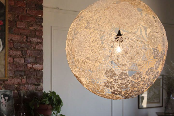 Doily Lamp