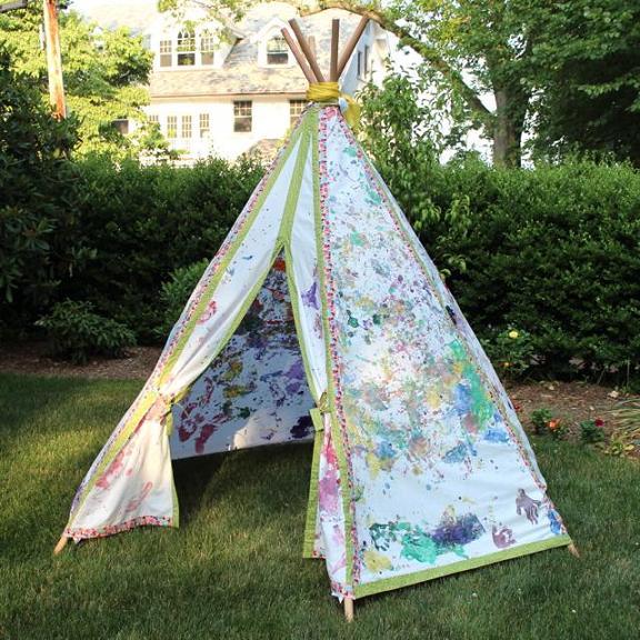 Kid Painted Teepee