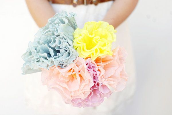 Crepe Paper Flower Bouquet