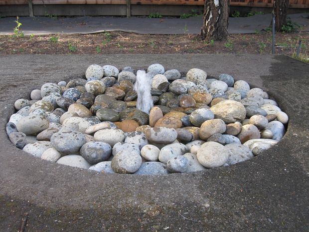 Disappearing Water Fountain