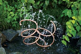 Spiral Spray Water Fountain