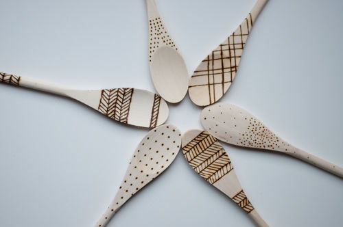 Etched Wooden Spoons