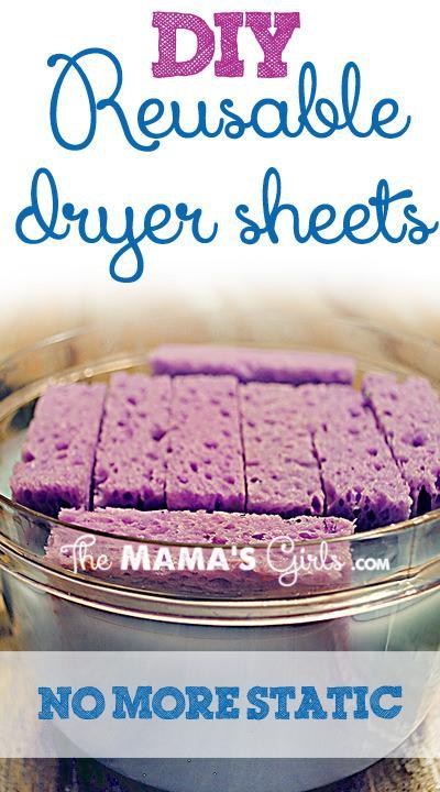 Reusable Dryer Sheets with Fabric Softener