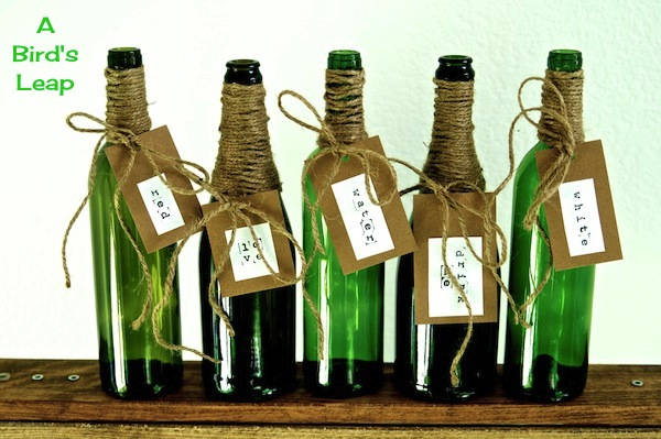 Upcycled Wine Bottles