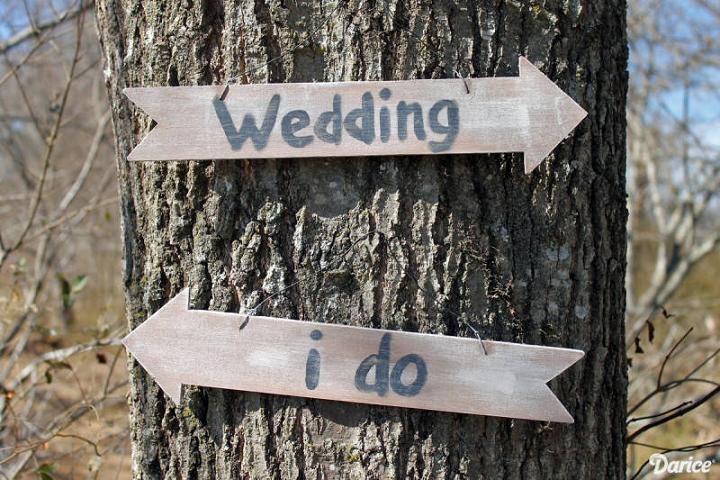 Rustic Wedding Sign