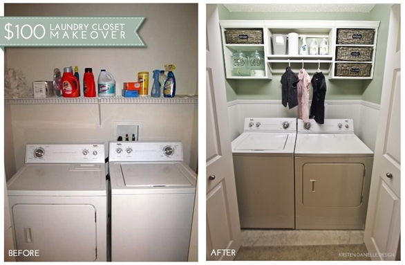 Laundry Closet Makeover