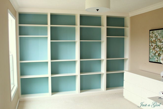 Add a built-in Bookcases