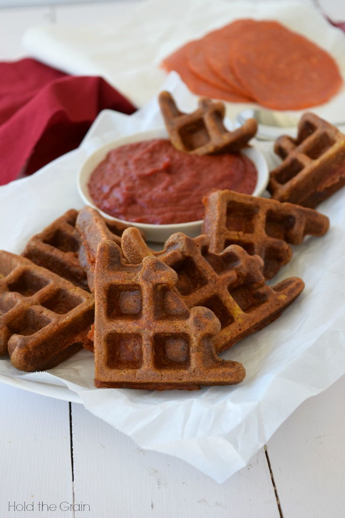 Pepperoni Pizza Waffle