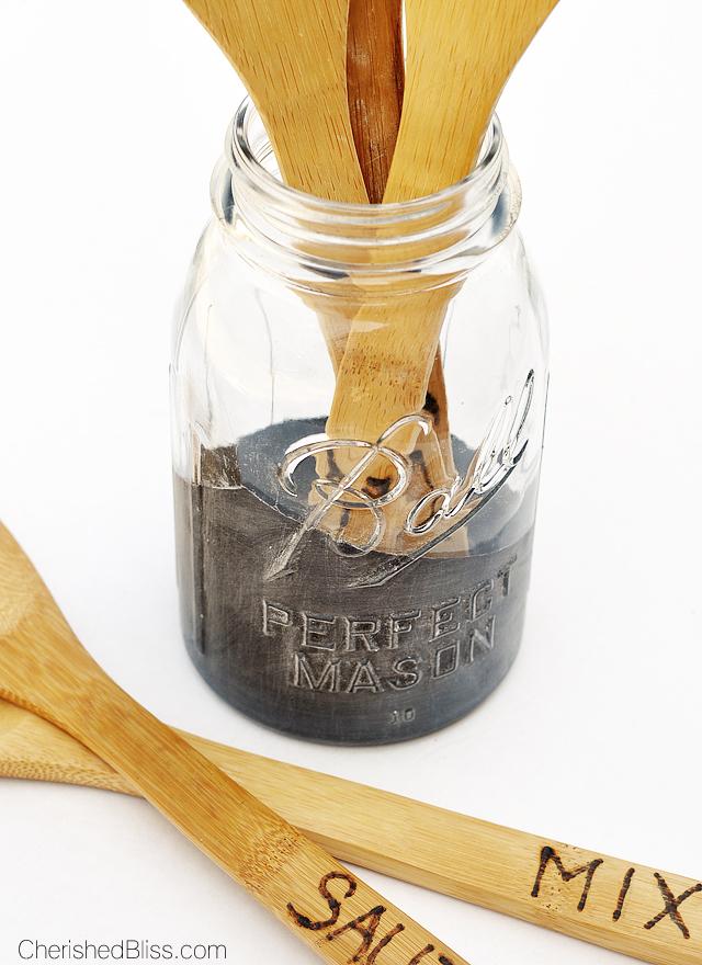 Mason Jar Utensil Holder