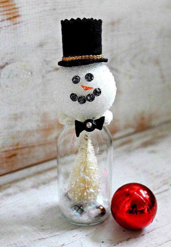 Bottle Snowmen