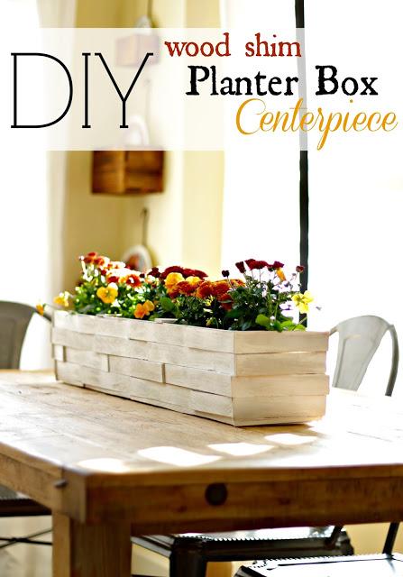 Tabletop Wood Shim Planter Box