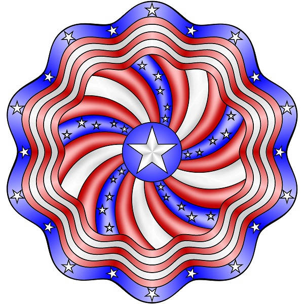 Stars and Stripes Mandala