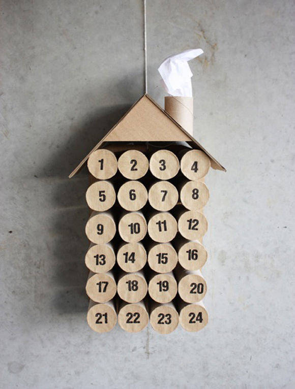 Paper Roll Advent Calendar