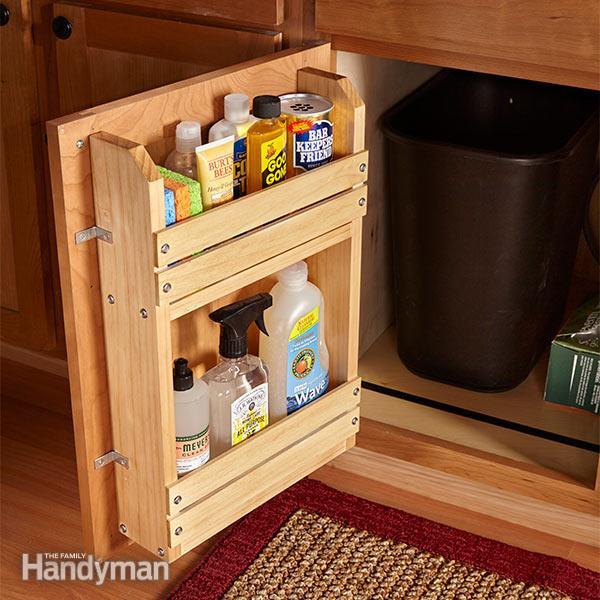 Cabinet Door Storage Rack