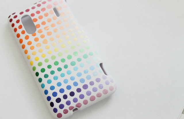 Rainbow Polka Dot Phone Case